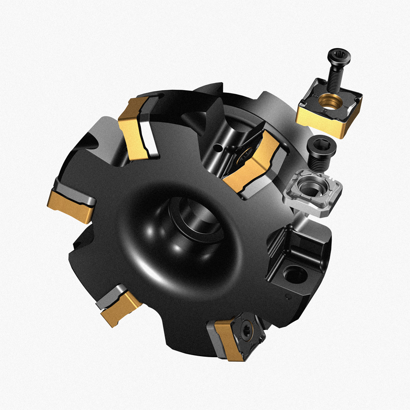 MF80-130508M-M50刀片具有八個(gè)切削刃、切屑保護(hù)和優(yōu)化的微觀幾何結(jié)構(gòu)，以實(shí)現(xiàn)更好的安全性和切屑排出，以及具有優(yōu)異表面光潔度的修光刃。