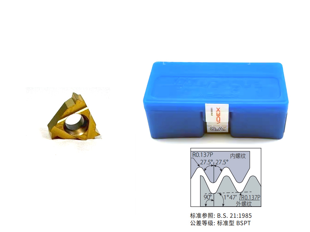 英制管螺紋19紋反手外螺紋刀片3EL19
